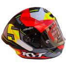 Capacete Fechado Kyt Tt Course Flux Jaume Masia Brilhante