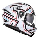 Capacete Fechado LS2 FF808 Stream 2 Maze Branco Preto Capacete Fechado LS2 FF808 Stream 2 Maze Branco Preto