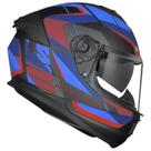 Capacete Fechado LS2 FF808 Stream 2 Road Titanium Fosco Vermelho