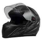 Capacete Fechado Moto Com Narigueira GT2 Preto Fosco Tamanho 56 Com Casco ABS Resistente Esportivo