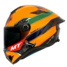 Capacete Fechado Mt Helmets Targo Diogo23 Tribute A3 Amarelo