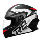 Capacete Fechado Pro Tork R8 Pro Fosco Preto E Vermelho