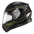 Capacete Fechado Strike Panther Preto Verde 62 - Texx