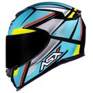 Capacete Feminino Asx Eagle Explorer Azul Esportivo Moto