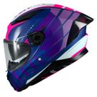 Capacete Feminino Axxis Panther Rosa Roxo Oculos Moto