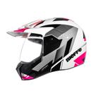 Capacete Feminino Bieffe 3 Sport Pala React Rosa Enduro Capacete Feminino Bieffe 3 Sport Pala React Rosa Enduro