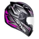 Capacete Feminino Moto Ebf New Spark Spot Rosa Fosco Capacete Feminino Moto Ebf New Spark Spot Rosa Fosco
