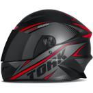 Capacete Feminino R8 Pro Vermelho Tam. 58 Com Viseira Fumê