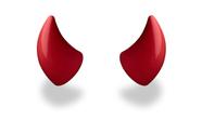 Capacete Flair MagneaTohz Small Red Devil Horns para capacete
