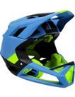 Capacete Fox Proframe Full Face Mips Downhill Mtb Azul Cor:Azul+VerdeTamanho:GG