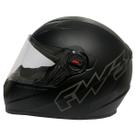 Capacete FW3 Para Moto Gt Classic Preto Fosco Fechado Tam 56