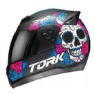 Capacete G7 Mexican Skull Pro Tork N 60 Arte Estilo e Segurança Capacete G7 Mexican Skull Pro Tork N 60 Arte Estilo e Segurança