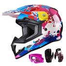 Capacete GLX GX623 DOT Kids Youth ATV Off-Road Graffiti XL Capacete GLX GX623 DOT Kids Youth ATV Off-Road Graffiti XL