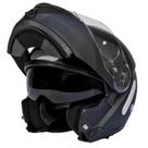 Capacete Gp Tech A118 Mono Articulado Robocop Viseira Solar Preto 56