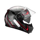 Capacete GP Tech A118 SV MONO Articulado fosco Preto/Verm