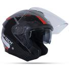 Capacete Gp Tech Aberto Runner Vermelho