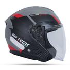 Capacete Gp Tech Runner Aberto Vermelho Fosco