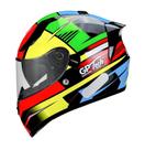 Capacete Gp Tech V128 Flag Cor Amarelo Vem. Verde Tam 58 Amarelo Verde Vermelho Colors 58