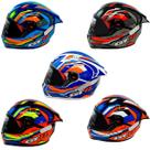 Capacete Gt Racing Bolt Aerofólio Óculos Escuros Interno Fw3