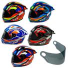 Capacete Gt Racing Bolt Aerofólio Óculos Escuros Interno Fw3