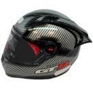 Capacete Gt Racing Carbon Aerofólio Óculos Fw3 Prata