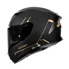 Capacete HAX Force Aerodynamic Full Face DOT & ECE M Black Gold