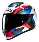 Capacete HJC C10 Tins Branco, Vermelho, Preto e Azul