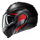 Capacete HJC I100 180 Beis Preto, Chumbo e Vermelho