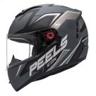 Capacete Icon 23 Peels Element Cinza Dark Fosco Grafite