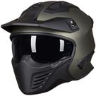 Capacete ILM Open Face Motorcycle 3/4 Half DOT Modelo 726X Verde