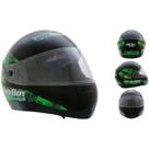 Capacete Infantil Gow Hero Boy Preto/Verde