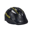 Capacete Infantil Nathor Preto Ajustável 50 a 56cm Ciclismo PP EPS 10 Vents