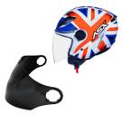 Capacete Inglaterra Asx Aberto City Air + Viseira Fume