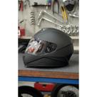 Capacete Integral Preto Fosco M (57-58cm) - Máxima Segurança
