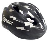 Capacete Junior Preto e Prata