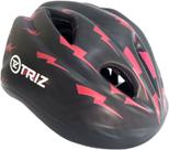 Capacete Junior Raio Vermelho e Preto