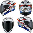 Capacete kyt tt-course ratthapark space monkey prata white