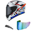 Capacete KYT TT Course Space Monkey Mais Viseira Camaleão e Spoiler Fumê Capacete KYT TT Course Space Monkey Mais Viseira Camaleão e Spoiler Fumê