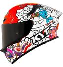 Capacete KYT TT Revo Sushi Time Branco e Vermelho