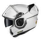 Capacete ls2 Advant FF906 Escamoteável Robocop Oculo Branco