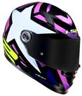 Capacete Ls2 Classic Ff358 Starwar Black Pink Rosa