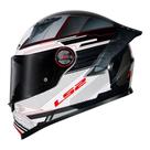 Capacete ls2 classic pro digital preto branco