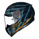Capacete Ls2 FF323 Arrow R Flames Azul/ Dourado