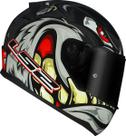 Capacete Ls2 Ff353 Rapid Spox Cinza E Vermelho Brilho 56