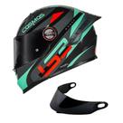 Capacete ls2 ff358 classic pro modok preto c/ viseira fumê extra