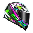 Capacete Ls2 Ff358 Classic Xdron Neon Rosa E Branco