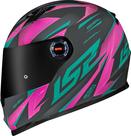 Capacete Ls2 Ff358 Draze Cinza Verde E Rosa