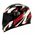 Capacete ls2 ff358 draze preto vermelho branco Capacete ls2 ff358 draze preto vermelho branco