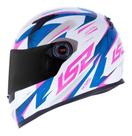Capacete LS2 FF358 Draze White Blue Pink