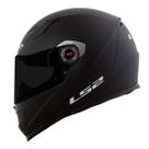 Capacete Ls2 Ff358 Monocolor Preto Fosco Capacete Ls2 Ff358 Monocolor Preto Fosco